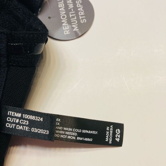 Torrid Bombshell Everyday Strapless lightly Lined Bra Black Plus Size 42G NEW - Picture 10 of 10